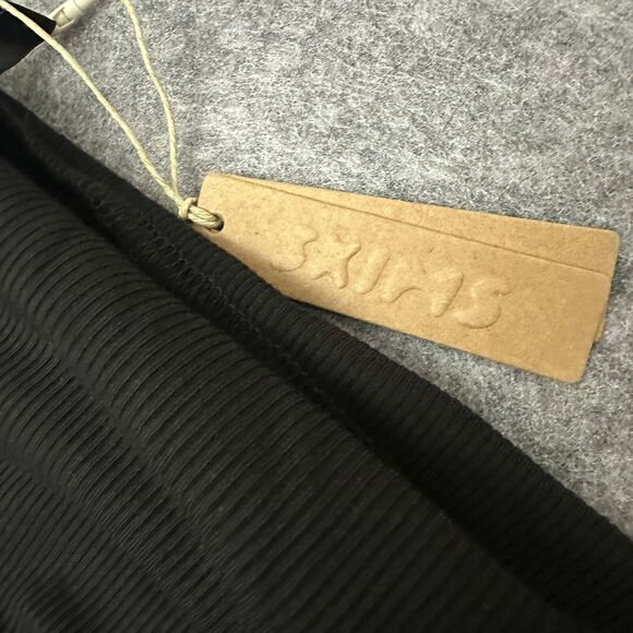 Skims Black Soft Lounge Solid Color Wide-Leg Pants Size 4XL - Picture 2 of 5